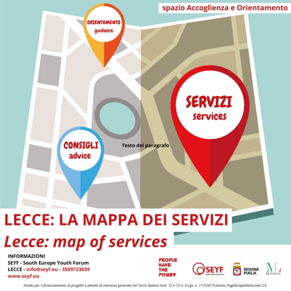 Spazio Accoglienza e Orientamento: Mappa dei Servizi di Lecce